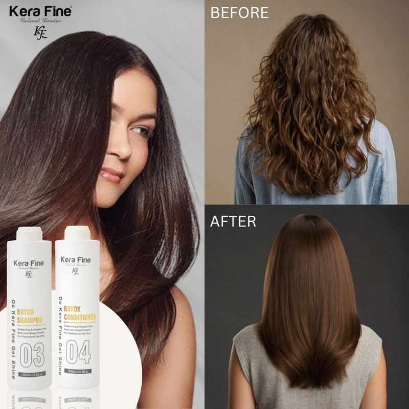KERA FINE BOTOX SHAMPOO & CONDITIONER COMBO-1000ml+1000ml - Image 6