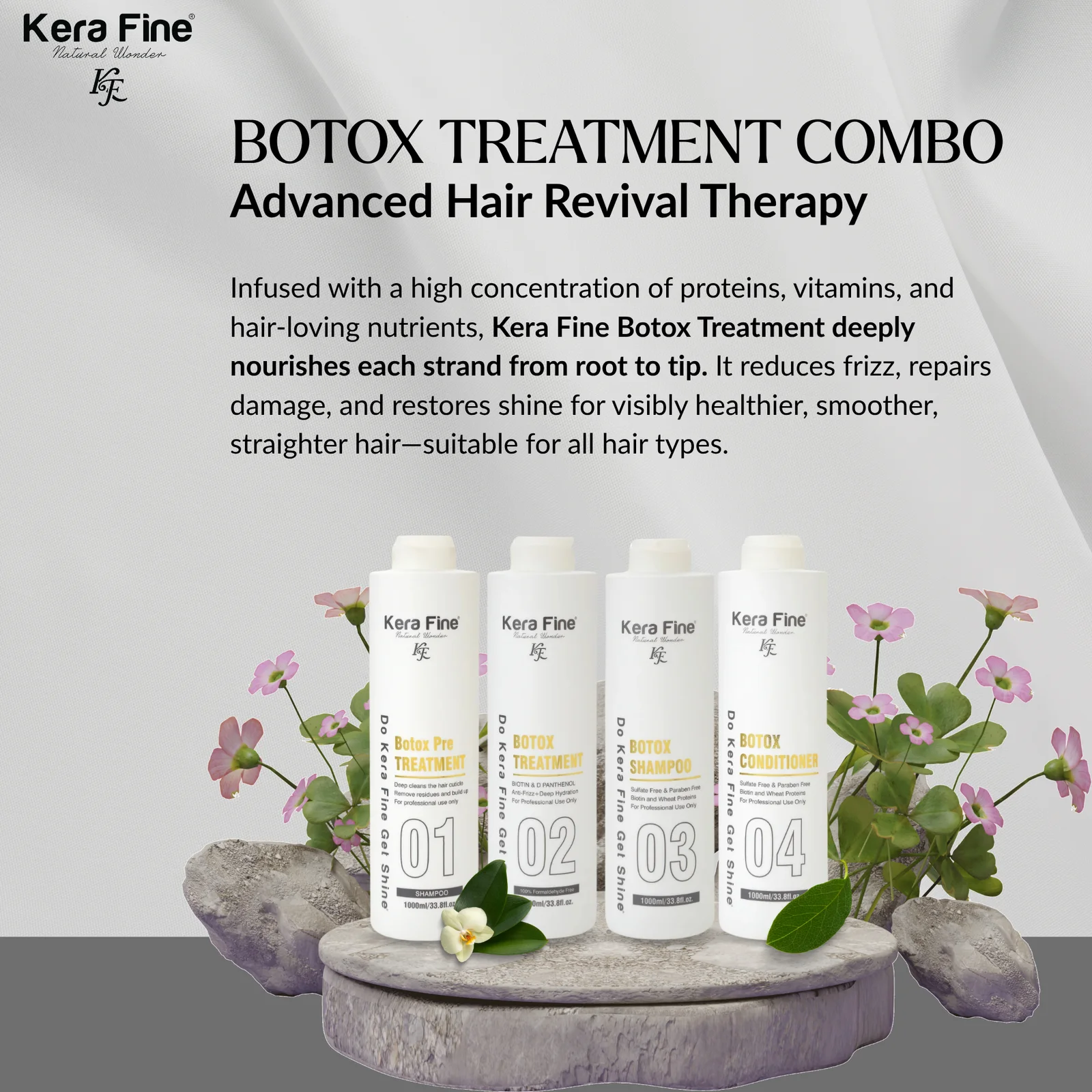 Kera Fine Botox Hair Treatment Kit Combo