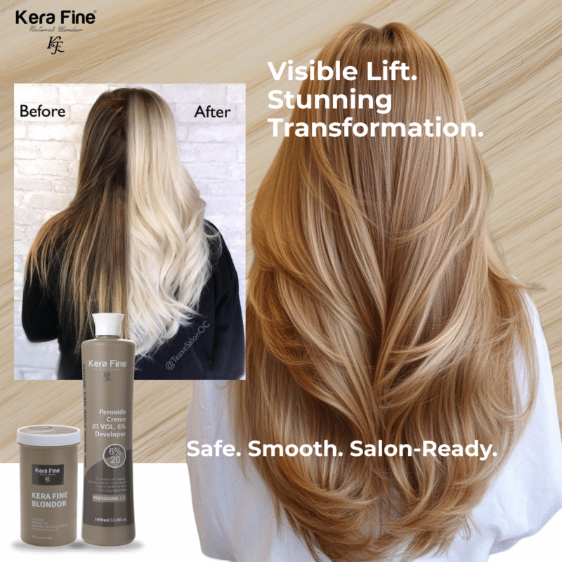 KERA FINE PEROXIDE CRÈME 20 VOL. 6% DEVELOPER & BLONDOR - Image 5