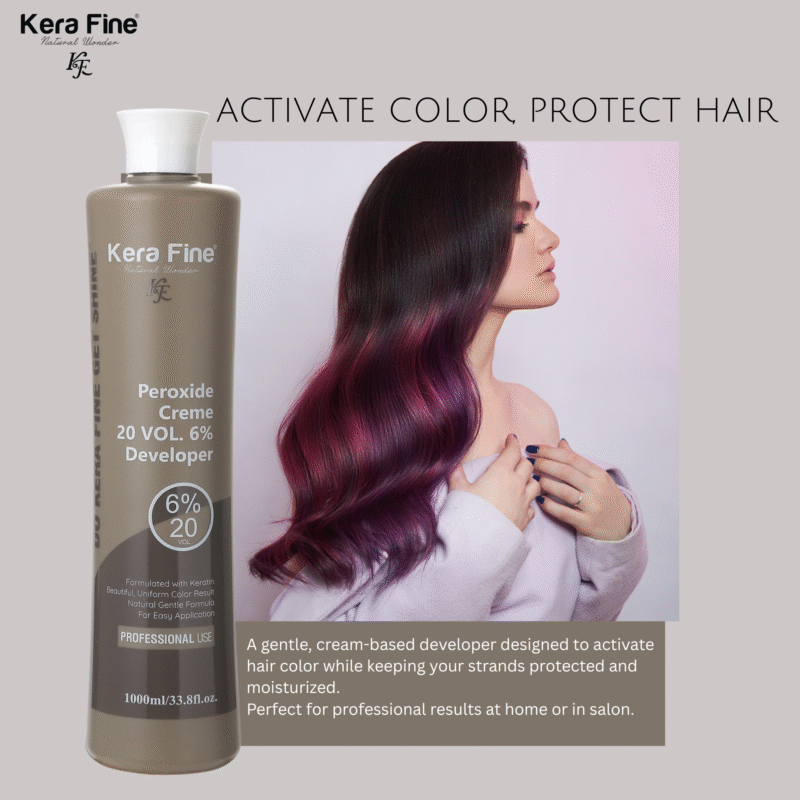 KERA FINE PEROXIDE CRÈME 20 VOL. 6% DEVELOPER - 1000 ML - Image 2