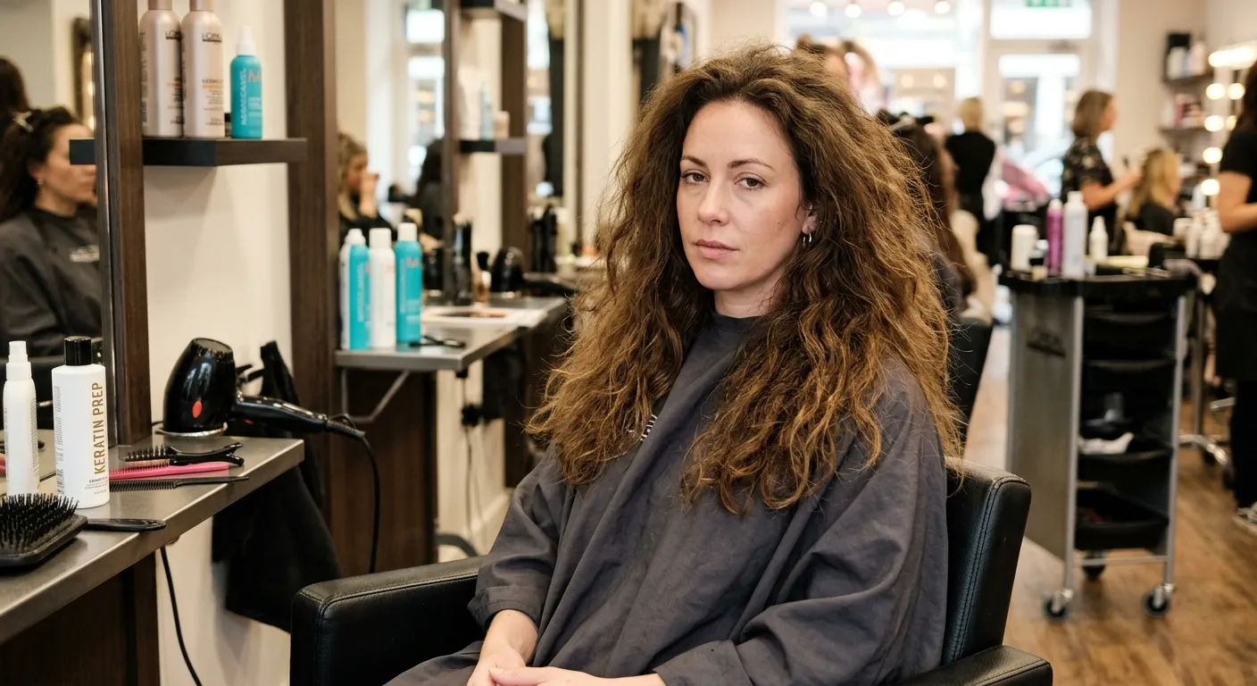 Before Image of keratin treatment